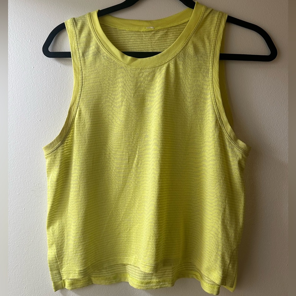 Lululemon Athletica Sunny Yellow Muscle Tee